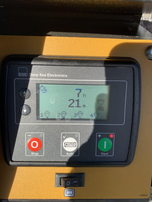 Allmand NLV3GR (4) LED Light Fixture 350W, 23' Vertical Mast, 3kW Prime, Towable, Deep Sea L401, Leveling Jacks, Yanmar T4F 5.8hp