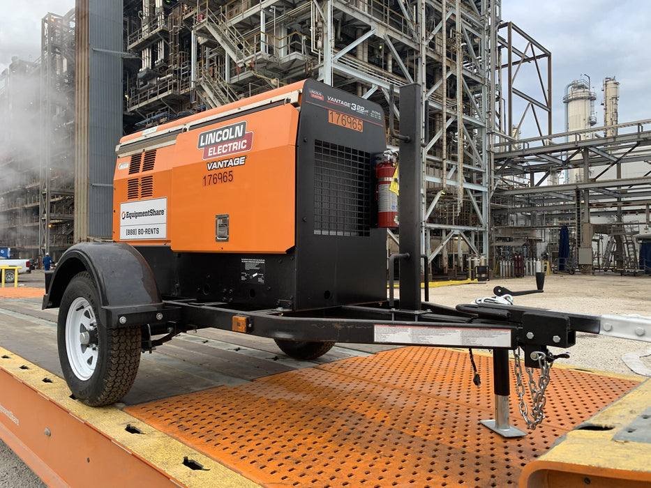 2021 Lincoln Electric Vantage 322 Vantage 322 Ready Pak 3 w/ Decals, ORANGE (includes trailer, cable rack, fender light kit) NO Telematics