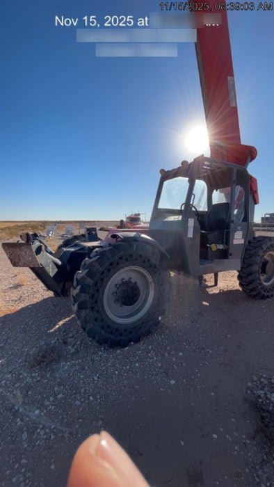 2018 Manitou MTA10055 Manitou MTA 10055 w/Open ROPS, Work Lights/Strobe, Aux Hyd, Solid Tires, Lift Hook, 66" Carriage, 60" Forks