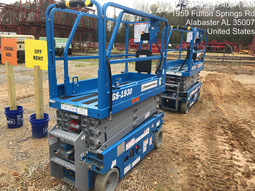 2019 Genie GS-1930 Fixed Rails with Chain Entry