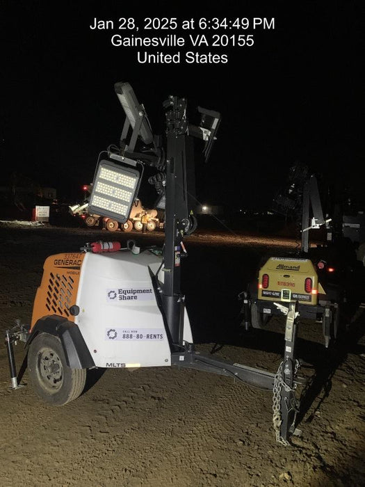 2023 Generac MLT2 Diesel, Flex Switch 120V Input, Powerzone Controller, (4) 320W LED Lights, 4kW Generator, 39.9 Gal Fuel Tank, 2" Ball, T3