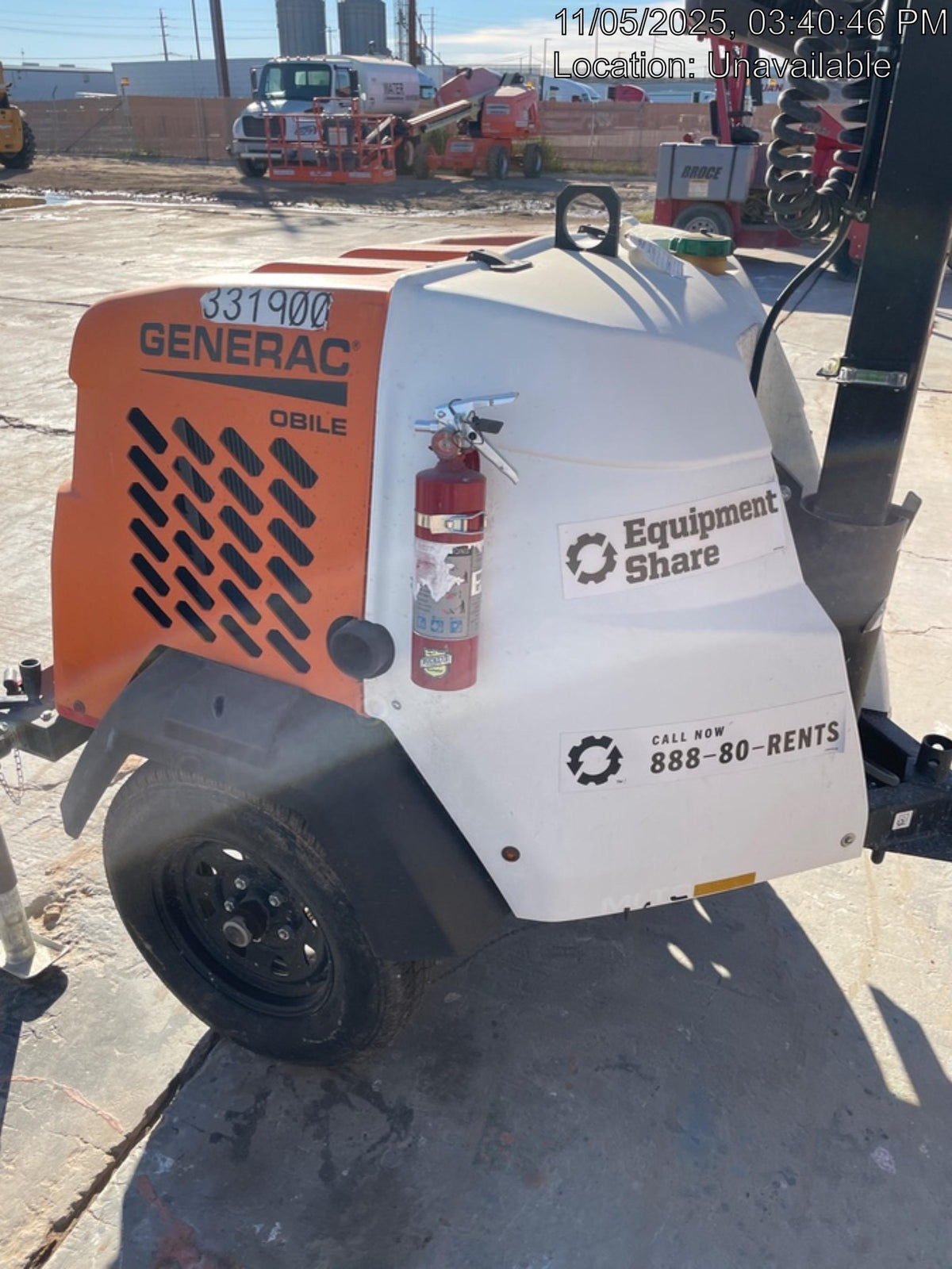 2023 Generac MLT2 Diesel, Flex Switch 120V Input, Powerzone Controller, (4) 320W LED Lights, 4kW Generator, 39.9 Gal Fuel Tank, 2" Ball, T3