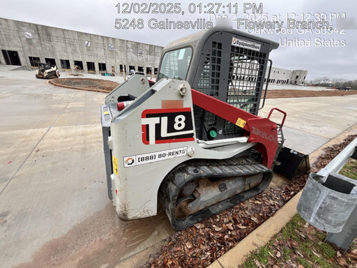 2019 Takeuchi TL8CW Cab/Heat/AC w/Hydraulic Universal Quick Hitch, 76" HD Bucket w/ Bolt-On Edge