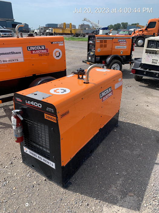 2022 Lincoln Electric LE400 Kubota V1505, Trlr, Cable Rack, Light Kit, ES Decals, T3