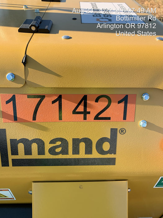 2021 Allmand NLV3GR (4) LED Light Fixture 350W, 23' Vertical Mast, 3kW Prime, Towable, Deep Sea L401, Leveling Jacks, Yanmar T4F 5.8hp