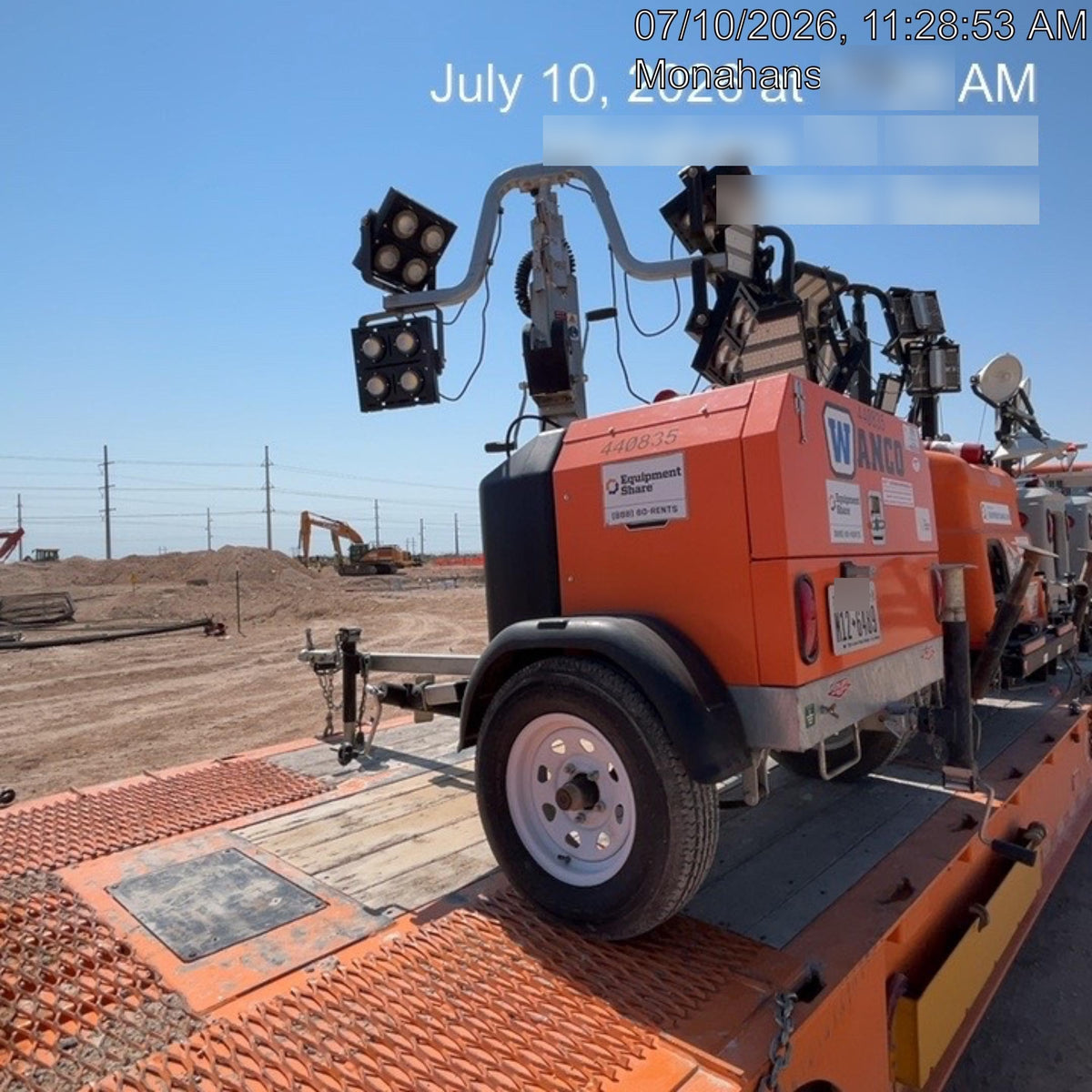 2024 Wanco WLTT-4MM4K Diesel, Deep Sea Controller, Shore Power Plug, Auto Start, (4) 350W LED Floodlights, 4kW Generator, 60 Gal Fuel Tank, 2" Ball, T3