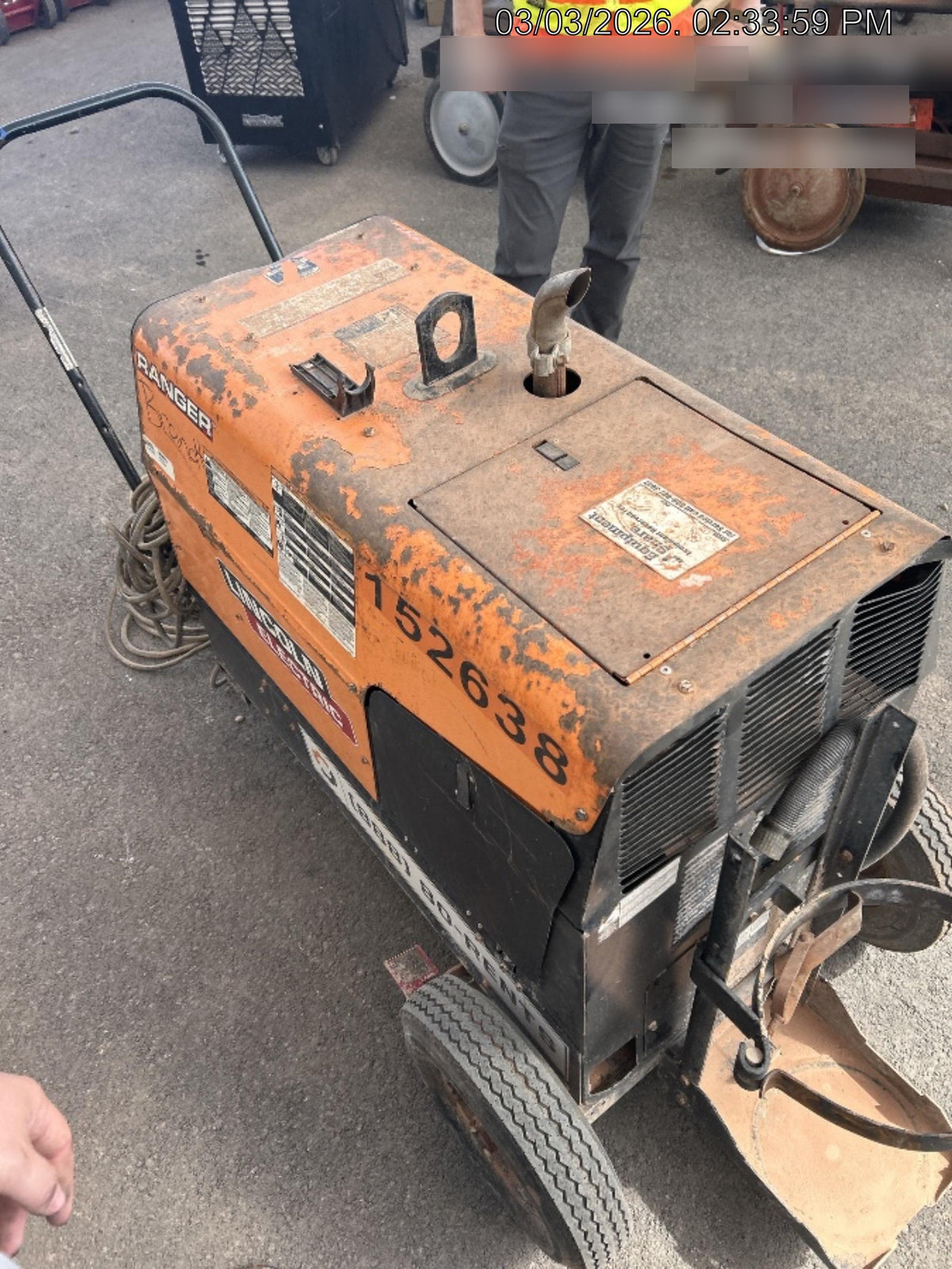 2021 Lincoln Electric Ranger 305 LPG LPG One-Pak (includes undercarriage, tank holder & tank strap) ORANGE