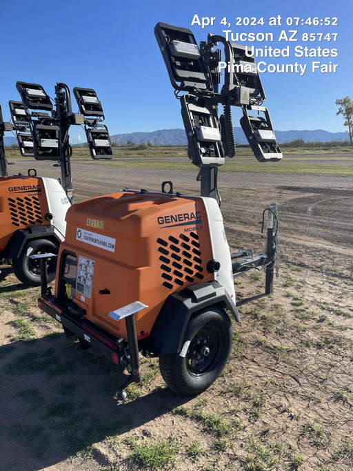 2024 Generac MLT2 Diesel, Flex Switch 120V Input, Powerzone Controller, 
(4) 320W LED Lights, 4kW Generator, 39.9 Gal Fuel Tank, 2" Ball, T3