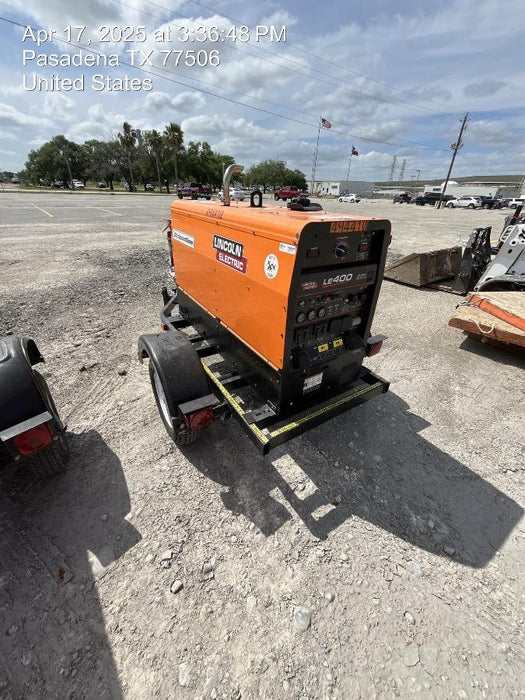 2025 Lincoln Electric LE400 Diesel, Kubota V1505, 22 HP, Trlr, Cable Rack, Light Kit, ES Decals, T3