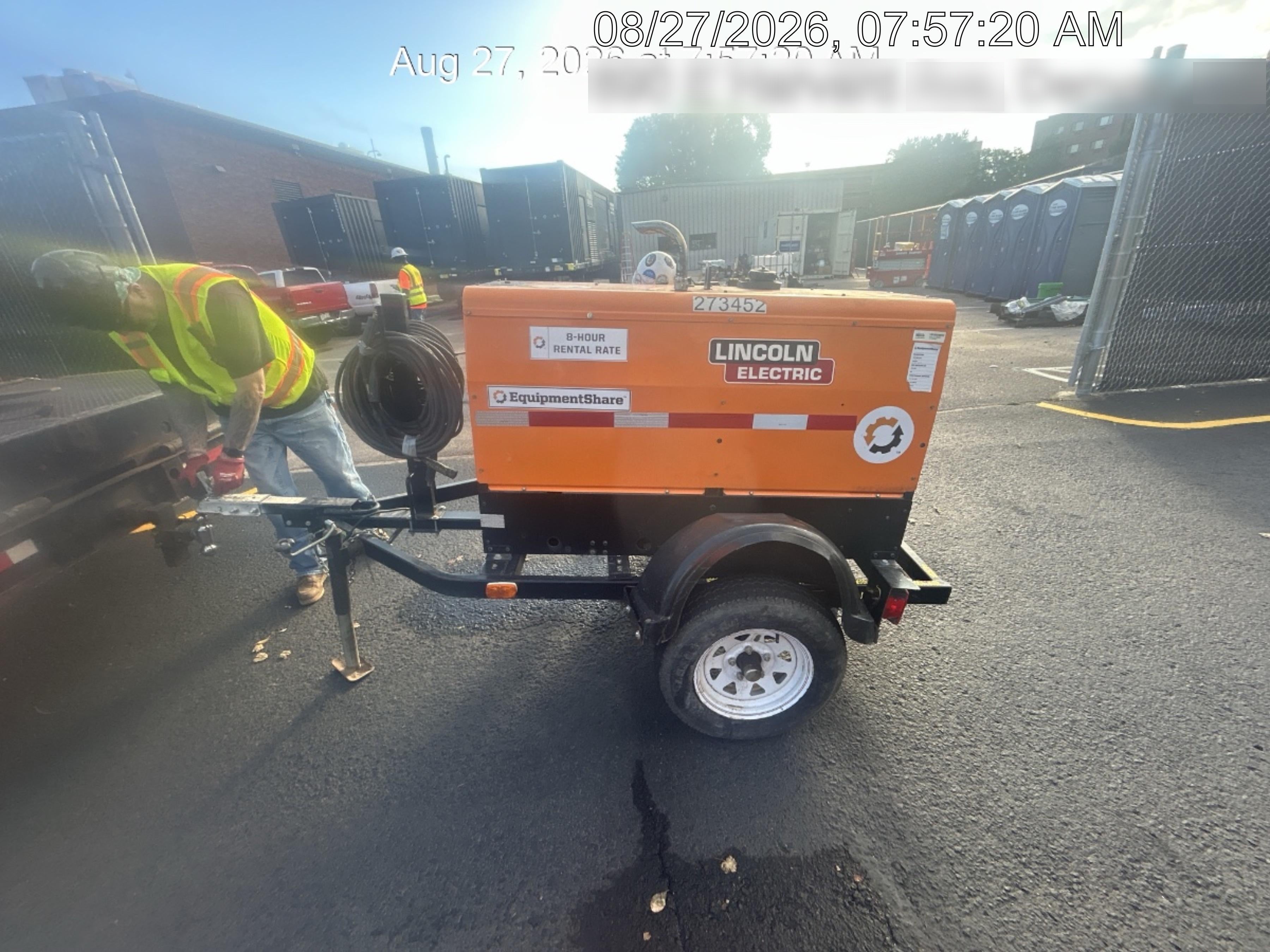 2022 Lincoln Electric LE400 Kubota V1505, Trlr, Cable Rack, Light Kit, ES Decals, T3