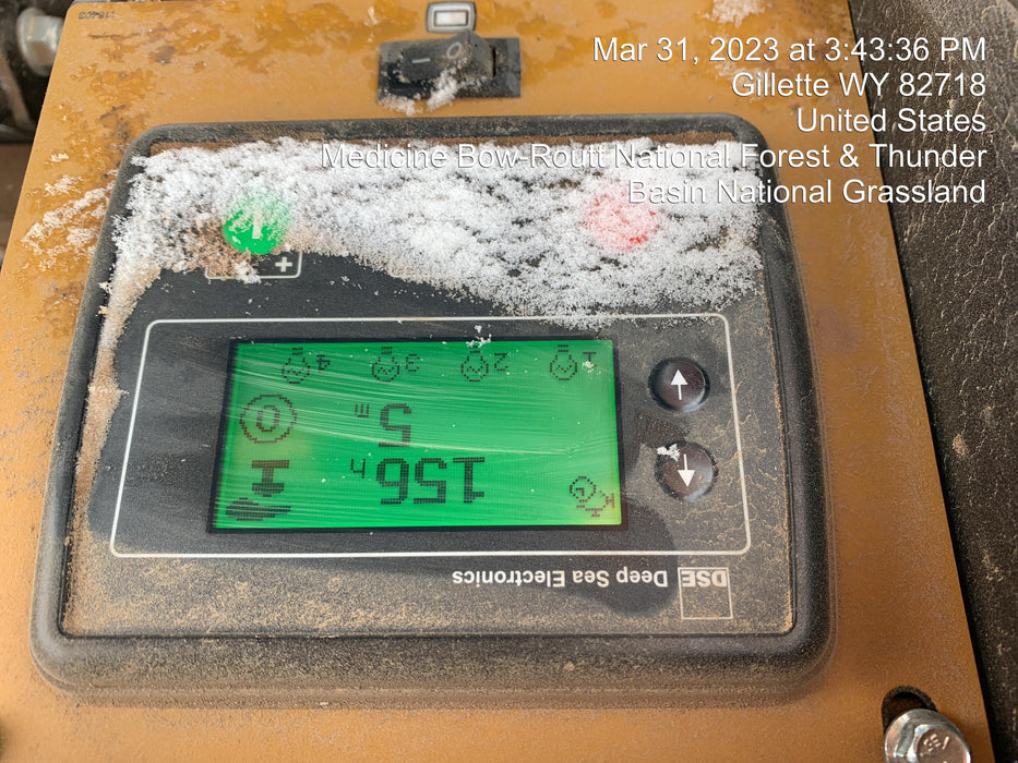 2022 Allmand NLV3GR (4) LED Light Fixture 350W, 23' Vertical Mast, 3kW Prime, Towable, ES Decals, T3