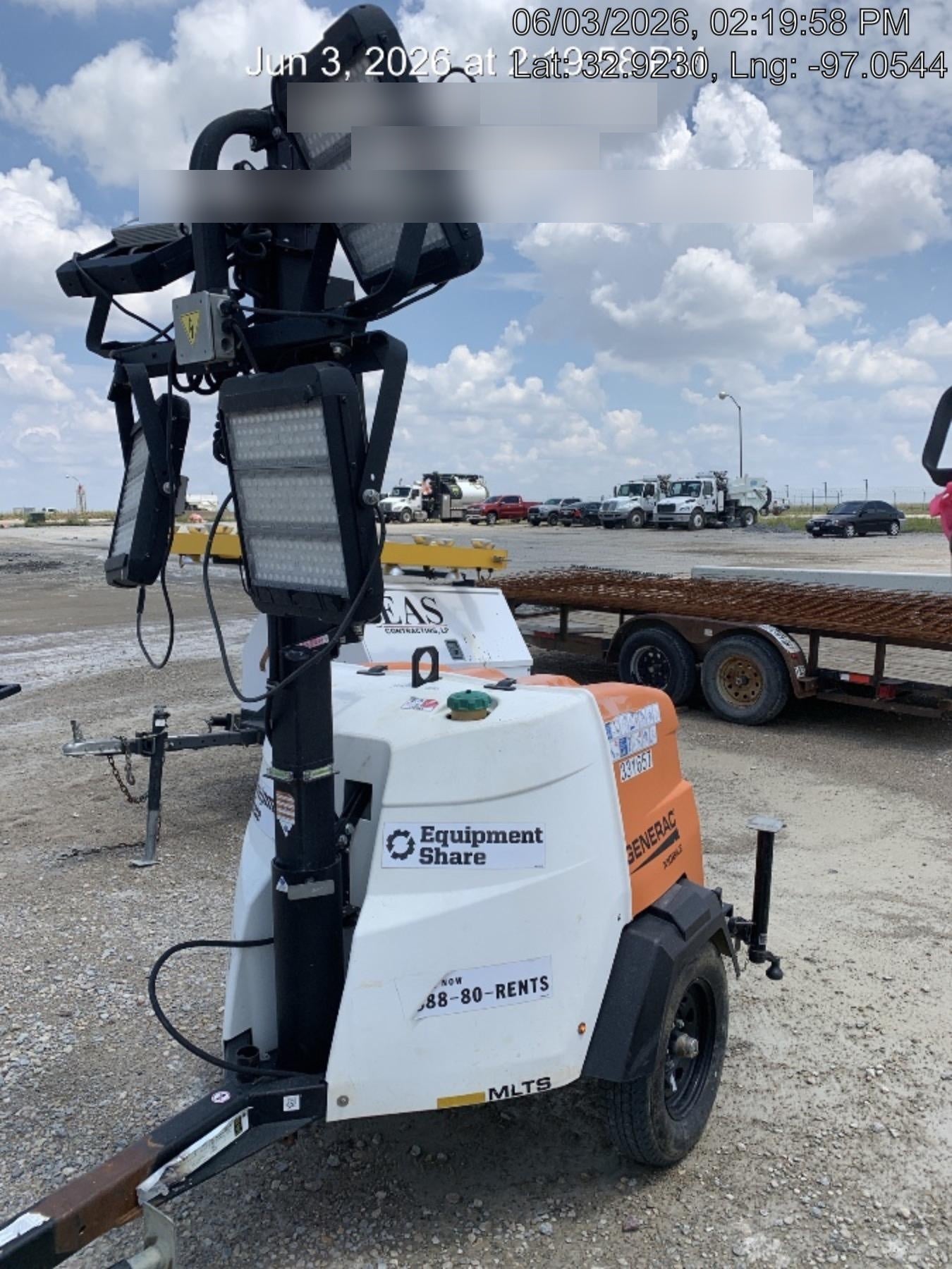 2023 Generac MLT2 Diesel, Flex Switch 120V Input, Powerzone Controller, (4) 320W LED Lights, 4kW Generator, 39.9 Gal Fuel Tank, 2" Ball, T3