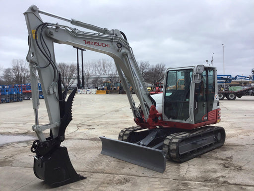 2019 Takeuchi TB290 Takeuchi TB290 Cab/Heat/AC w/Rubber Tracks, Auxiliary Hydraulics, Dozer Blade, Manual QC, 18/24/36" Buckets, Hydraulic Thumb Installed