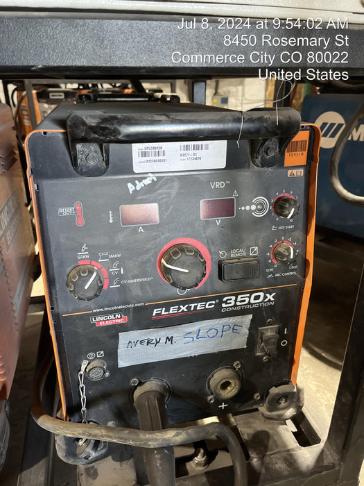 2021 LINCOLN ELECTRIC FLEXTEC 350X