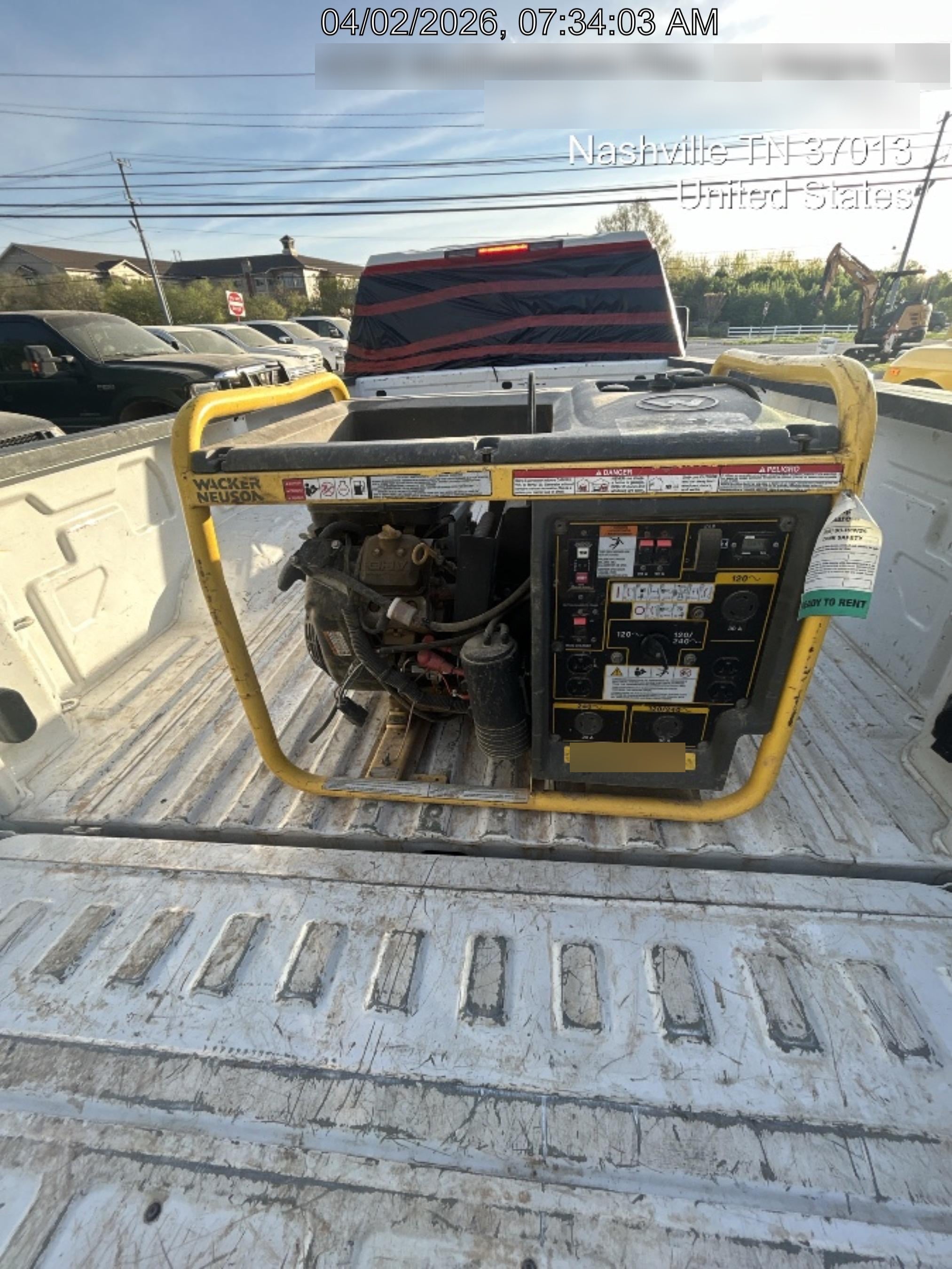 2018 Wacker Neuson GPS9700V Wacker Neuson GPS9700V Portable Generator