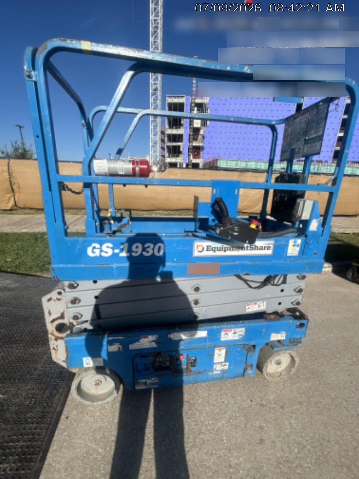 2019 Genie GS-1930 Fixed rails with chain Entry
