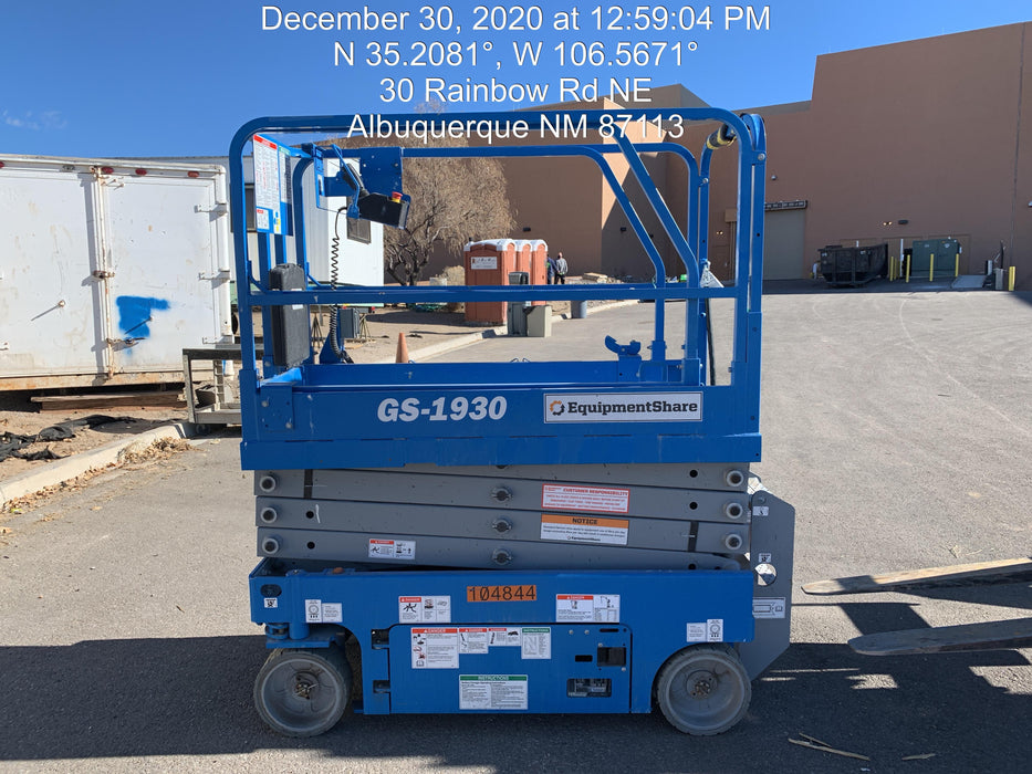 2020 Genie GS-1930 Fixed rails with chain entry gate - Pre A92.20