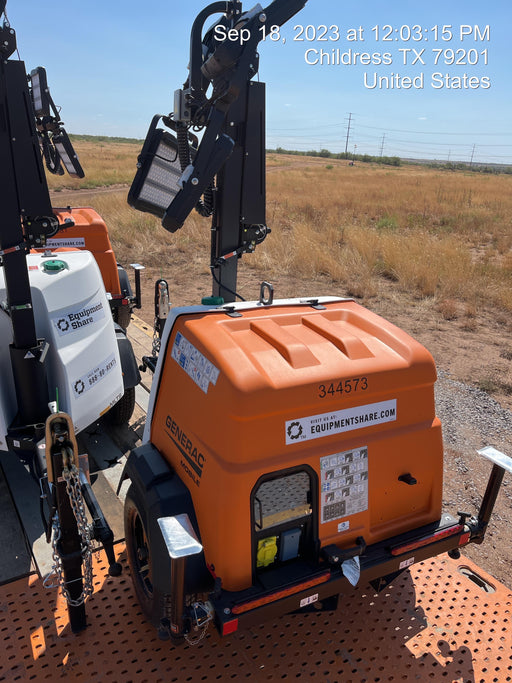 2023 Generac MLT2 Diesel, Flex Switch 120V Input, Powerzone Controller, (4) 320W LED Lights, 4kW Generator, 39.9 Gal Fuel Tank, 2" Ball, T3