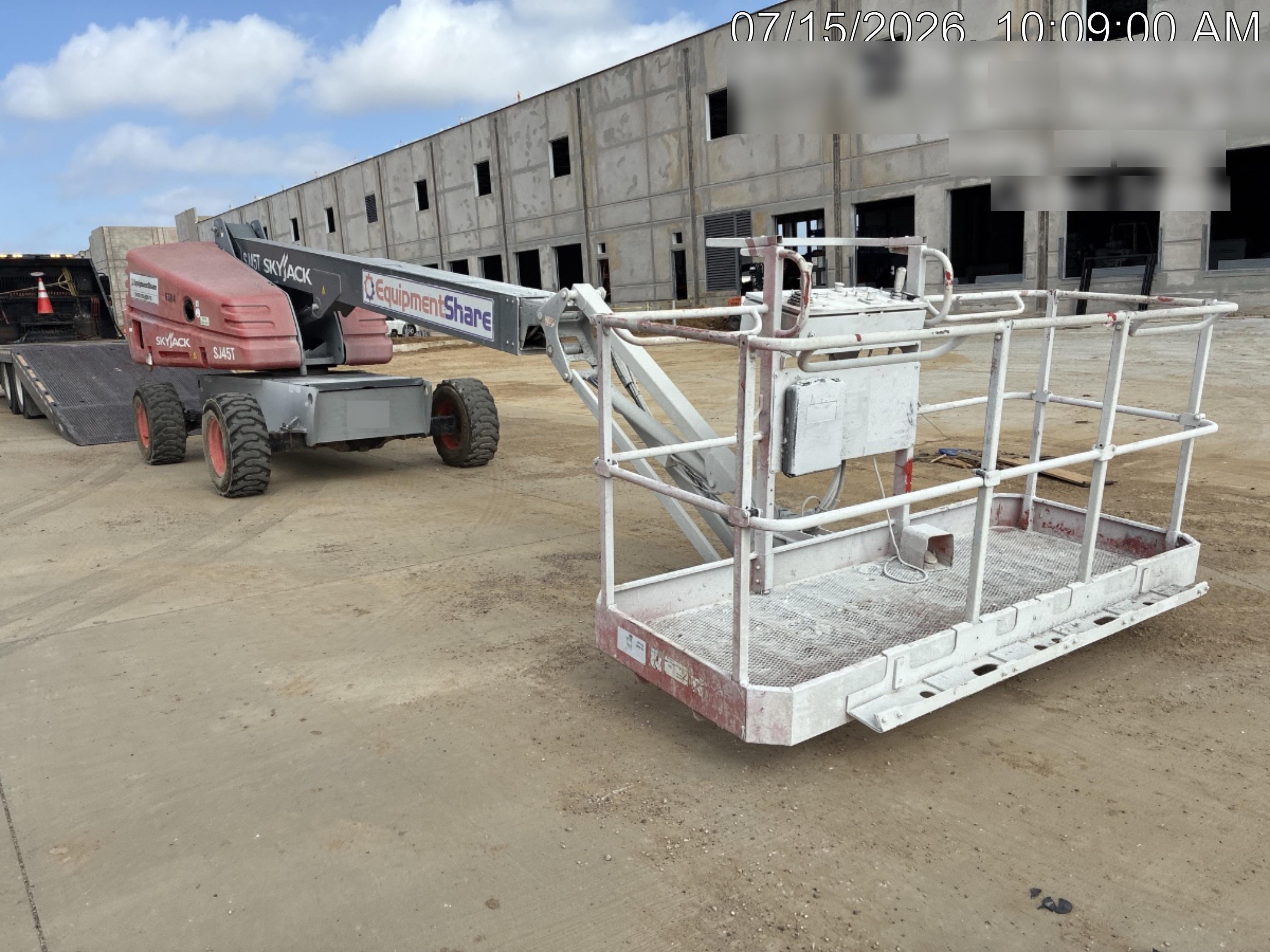 2017 Skyjack SJ45T+ Skyjack 45T, Diesel Engine, Foam Filled Tires,36x96" Platform, Extended Warranty 5yr/5k hr
