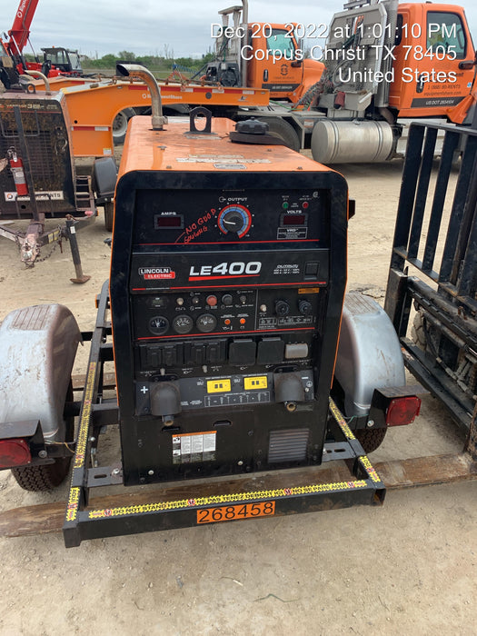 2022 Lincoln Electric LE400 Kubota V1505, Trlr, Cable Rack, Light Kit, ES Decals, T3