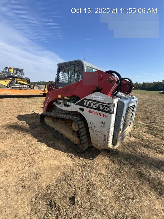 2019 Takeuchi TL12V2C Cab/Heat/Air w/Auxiliary Hydraulics, 2 Speed, Hydraulic QC 80" Tooth Bucket, 48" Pallet Forks