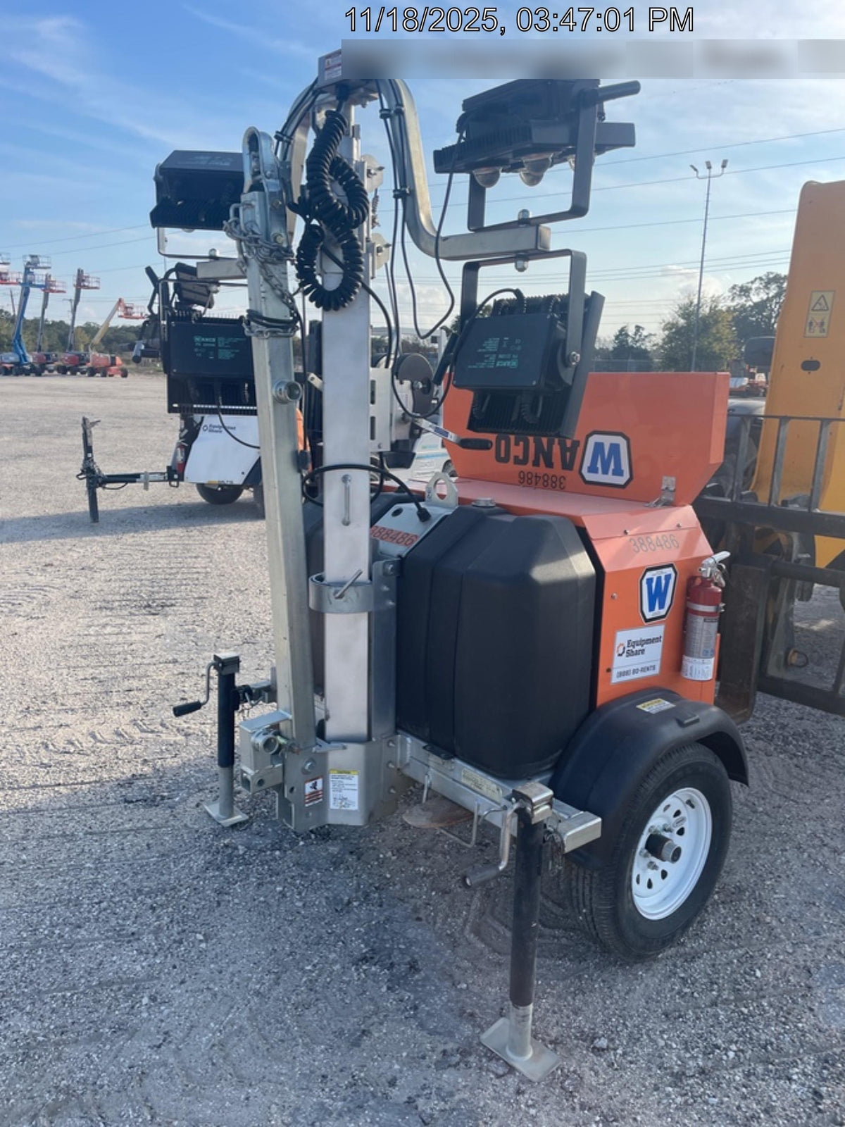 2024 Wanco WLTT-4MM4K Diesel, Deep Sea Controller, Shore Power Plug, Auto Start, (4) 350W LED Floodlights, 4kW Generator, 60 Gal Fuel Tank, 2" Ball, T3