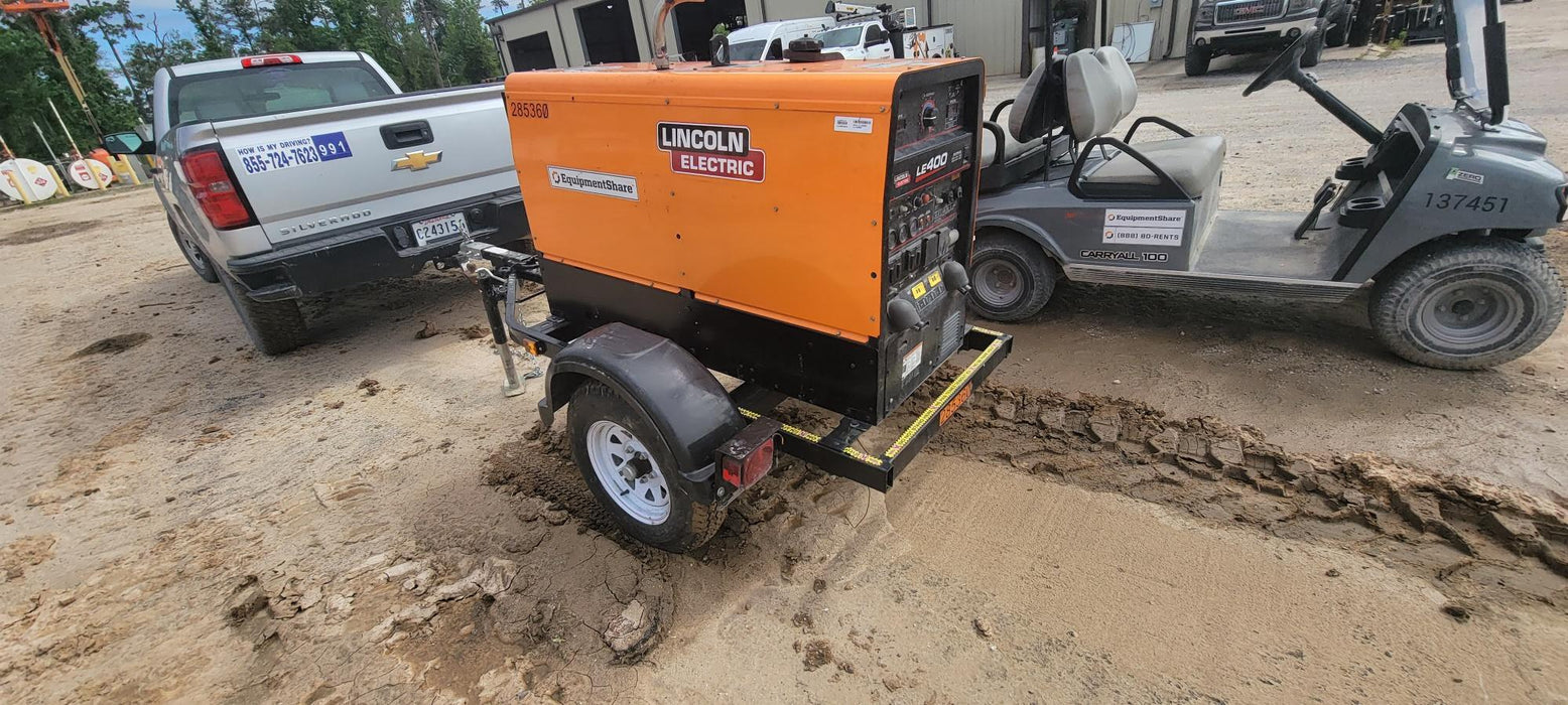 2022 Lincoln Electric LE400 Kubota V1505, Trlr, Cable Rack, Light Kit, ES Decals, T3