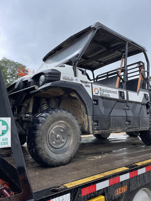 2022 Kawasaki Mule PRO-DXT Standard Options, Backup Alarm, Beacon, Plastic Hard Top, Poly Windshield, Horn Kit