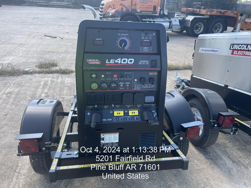 2024 Lincoln Electric LE400 Kubota V1505, Trlr, Cable Rack, Light Kit, ES Decals, T3