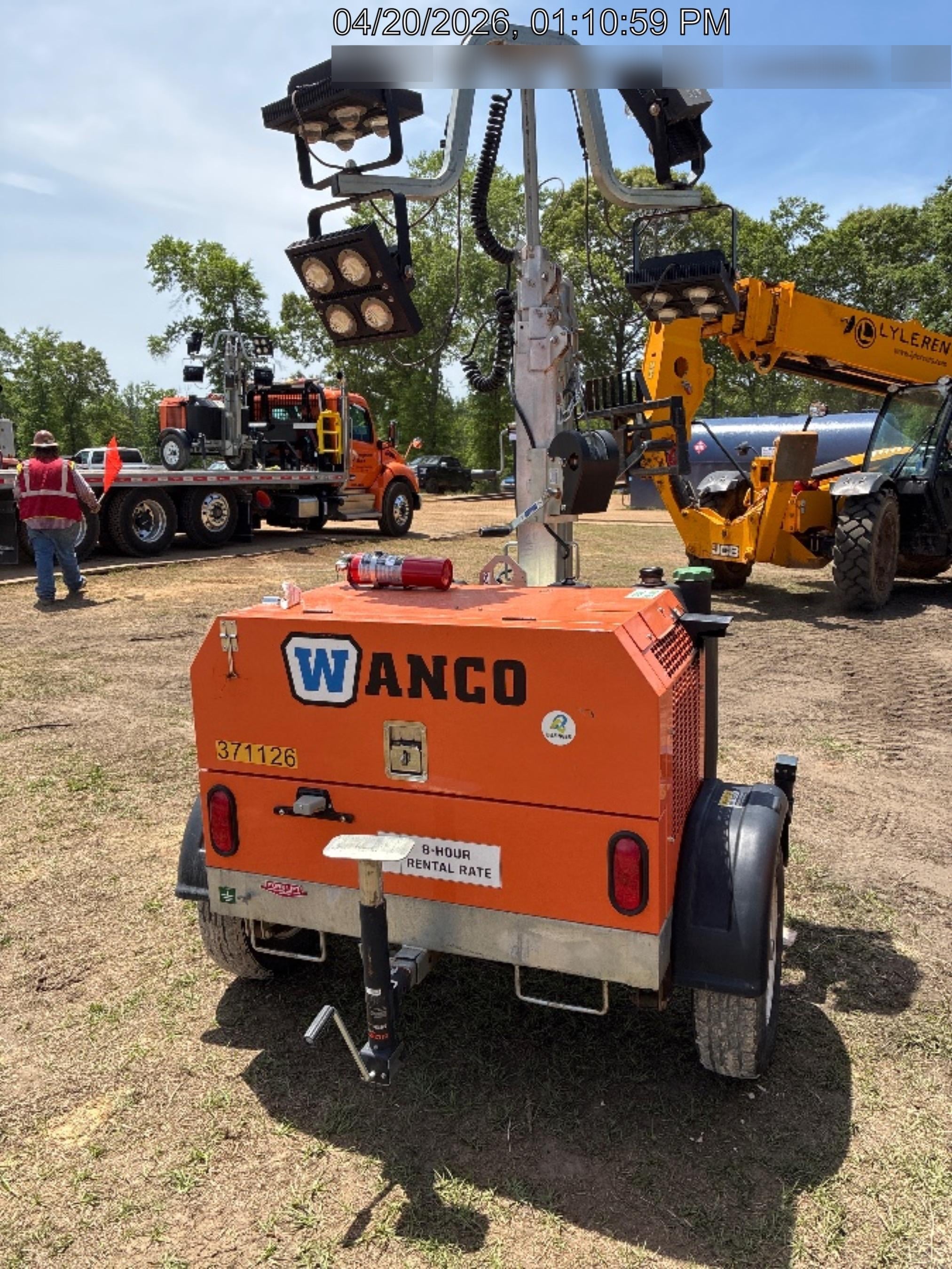2023 Wanco WLTT-4MM4K Diesel, Deep Sea Controller, Shore Power Plug, Auto Start, (4) 350W LED Floodlights, 4kW Generator, 60 Gal Fuel Tank, 2" Ball, T3