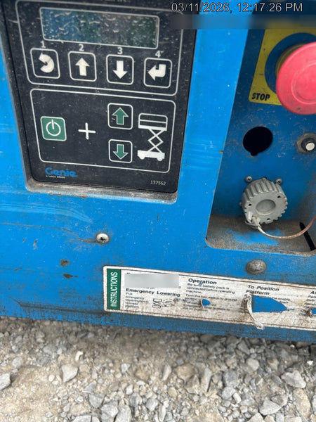 2019 Genie GS-2632 Folding rails with half height swing gate
