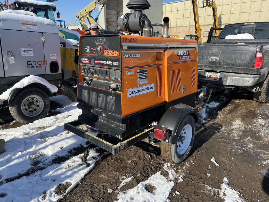 2021 Lincoln Electric Vantage 549X Ready Pak 3, ORANGE (includes trailer, cable rack, fender light kit)