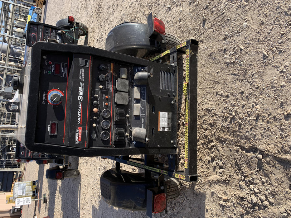 2020 Lincoln Electric Vantage 322 Welder Ready-Pak 3, w/ GPS & Decals (includes trailer, cable rack, fender light kit)