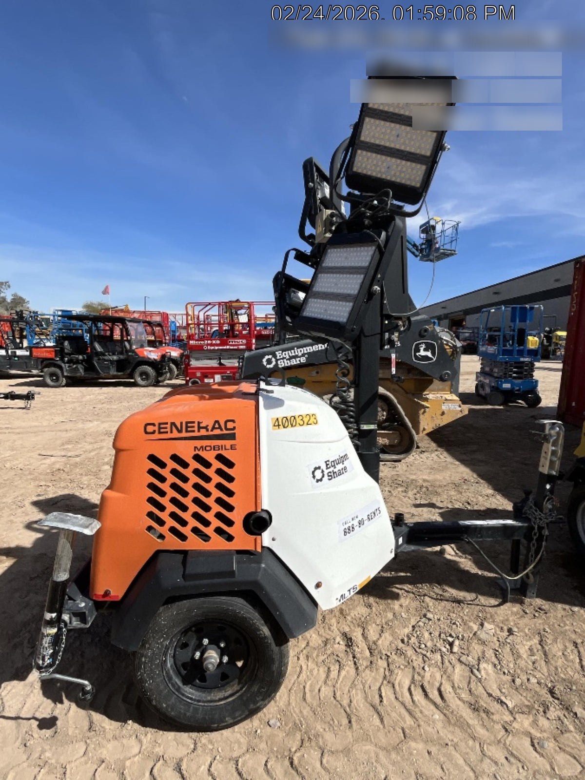 2024 Generac MLT2 Diesel, Flex Switch 120V Input, Powerzone Controller, 
(4) 320W LED Lights, 4kW Generator, 39.9 Gal Fuel Tank, 2" Ball, T3