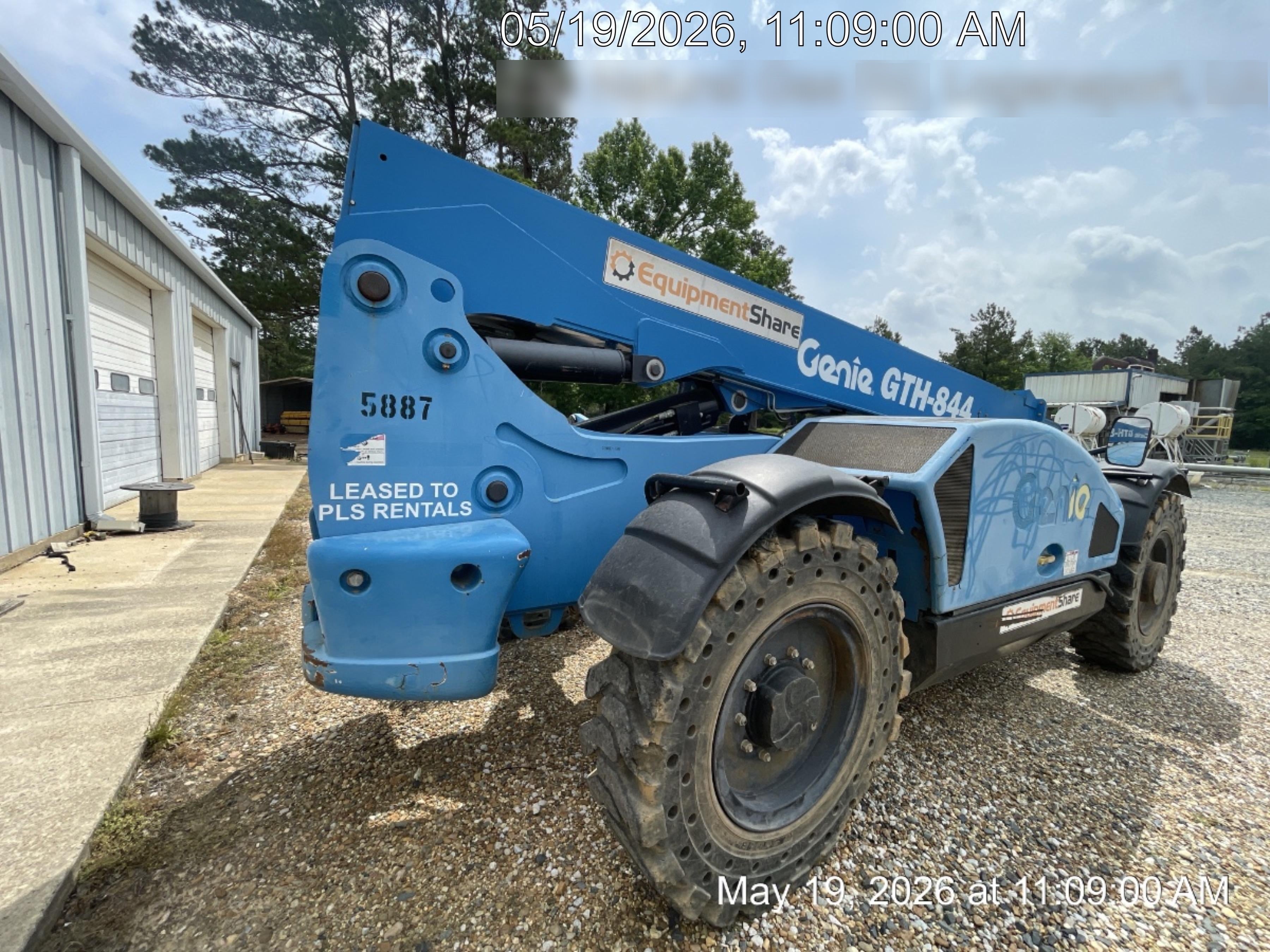 2017 Genie GTH-844 Genie GTH-844, Solid Tires, 60" carriage/forks, Open ROPS, Work Lights
