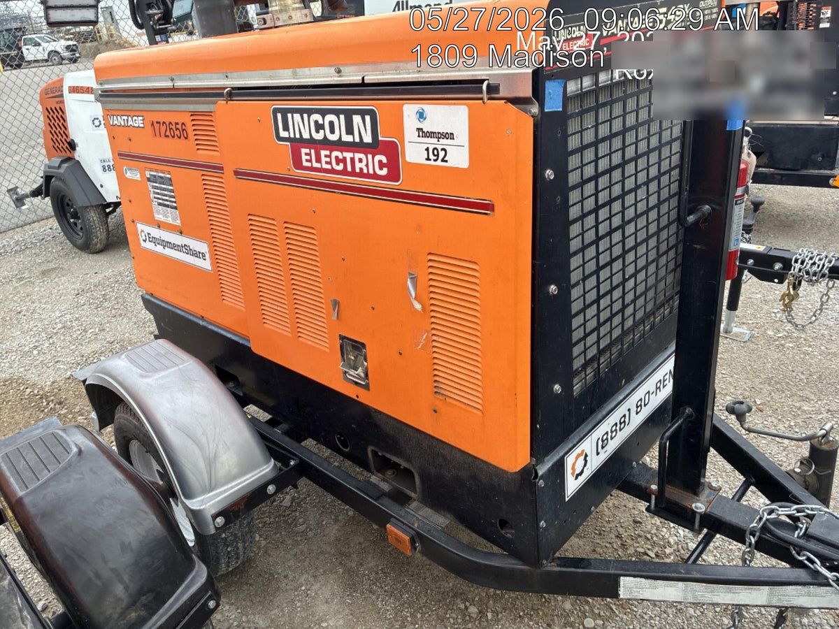 2021 Lincoln Electric Vantage 549X Ready Pak 3, ORANGE (includes trailer, cable rack, fender light kit)