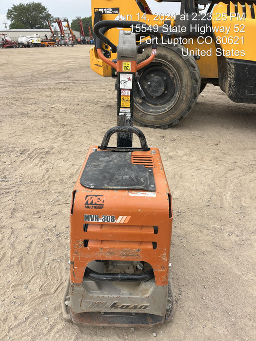 2023 Multiquip MV308GH Honda GX270, 18" Plate, Tachometer