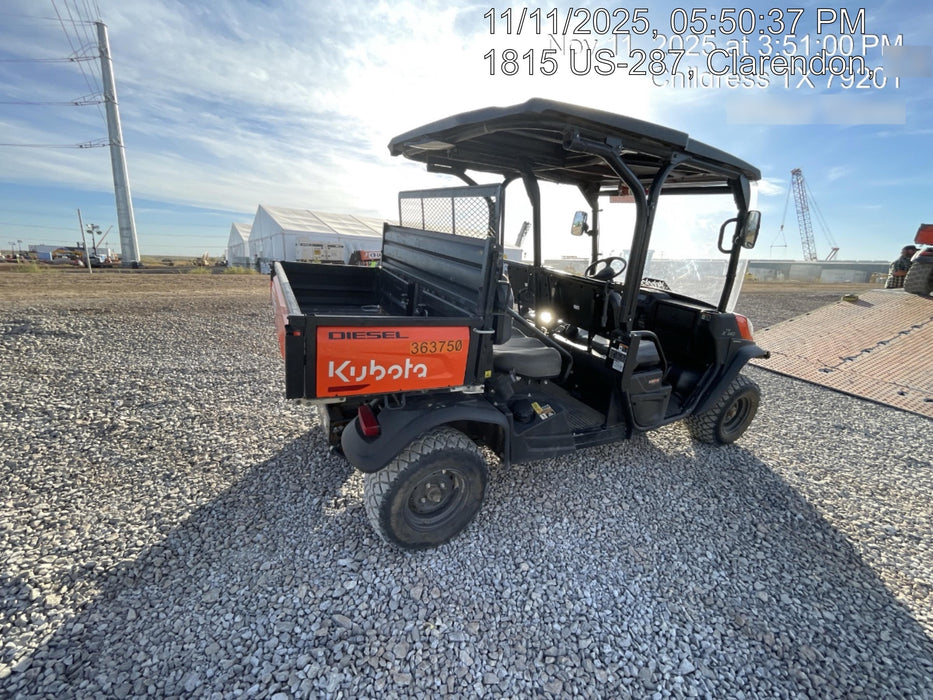2020 Kubota RTV-X1140 CANOPY,STROBE,BACK UP ALARM,WINDSHIELD, FIRE EXT
