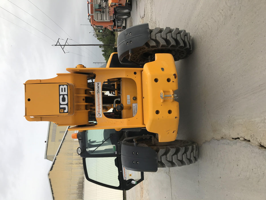 2019 JCB 512-56 109 HP w/CAB/HVAC, Beacon, Aux Hydraulics, Worklights, Solid Tires
