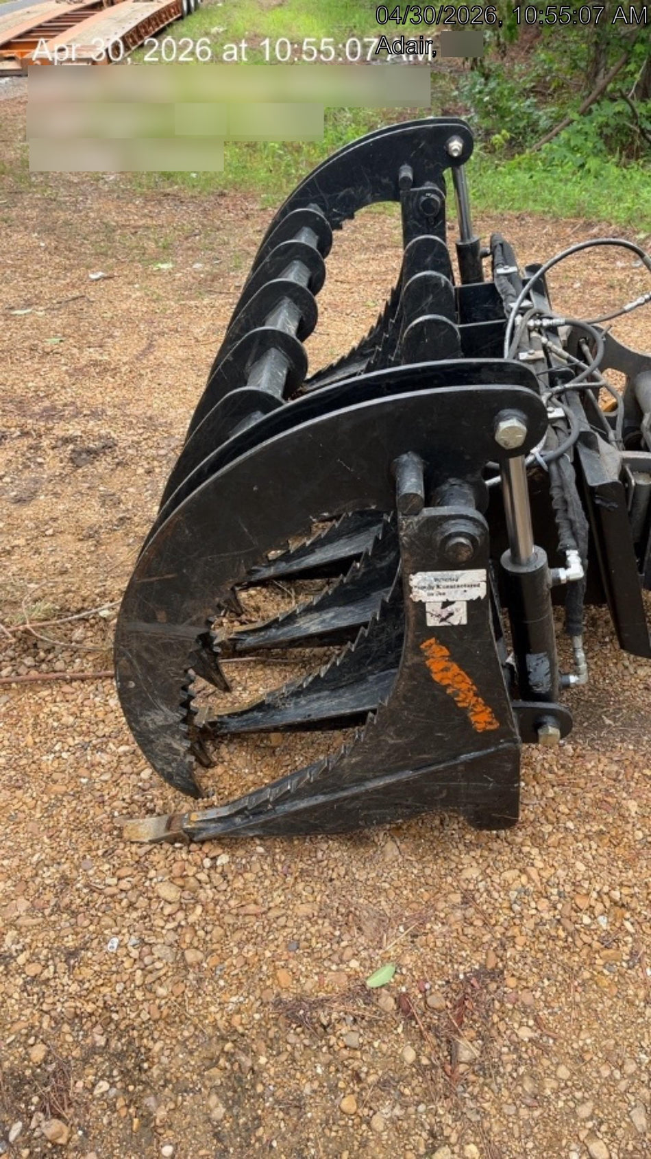 2025 PALADIN 76" Scrap Grapple Bucket - Paladin