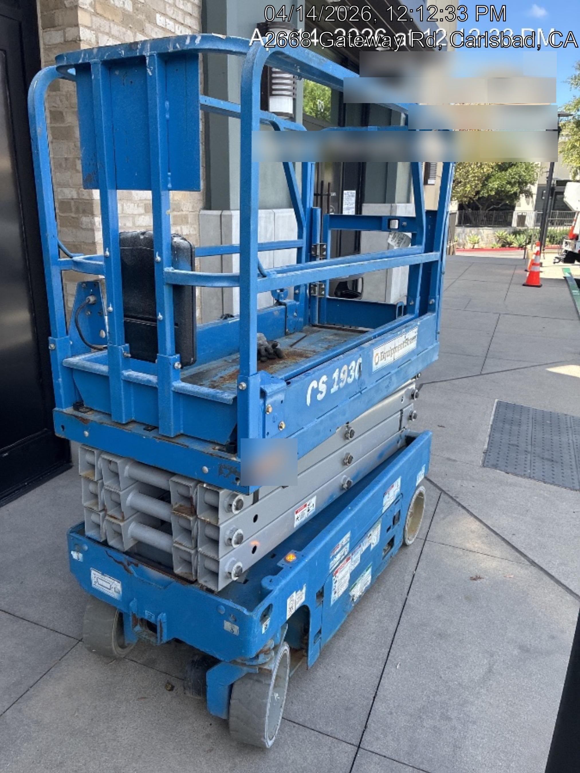 2020 Genie GS-1930 Solid Non Marking Tires, Beacon, Folding rails with half height swing gate