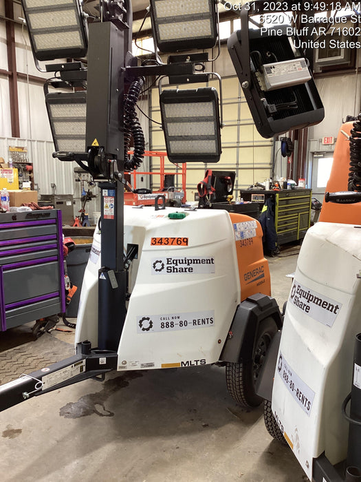 2023 Generac MLT2 Diesel, Flex Switch 120V Input, Powerzone Controller, (4) 320W LED Lights, 4kW Generator, 39.9 Gal Fuel Tank, 2" Ball, T3