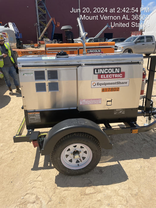 2024 Lincoln Electric LE400 Kubota V1505, Trlr, Cable Rack, Light Kit, ES Decals, T3