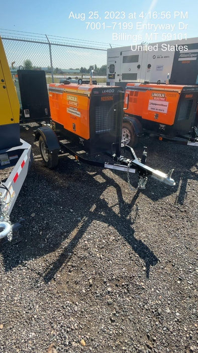 2022 Lincoln Electric LE400 Kubota V1505, Trlr, Cable Rack, Light Kit, ES Decals, T3