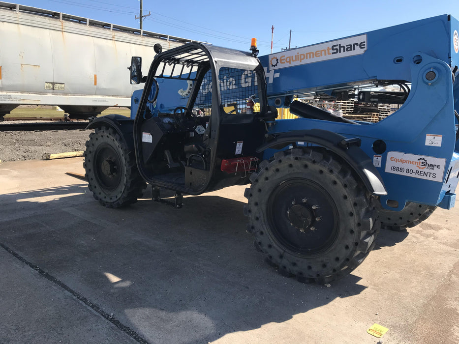 2018 Genie GTH-636 Genie GTH-636 w/Open ROPS, Solid Tires, Work Light/Beacon, 48" Carriage and Forks