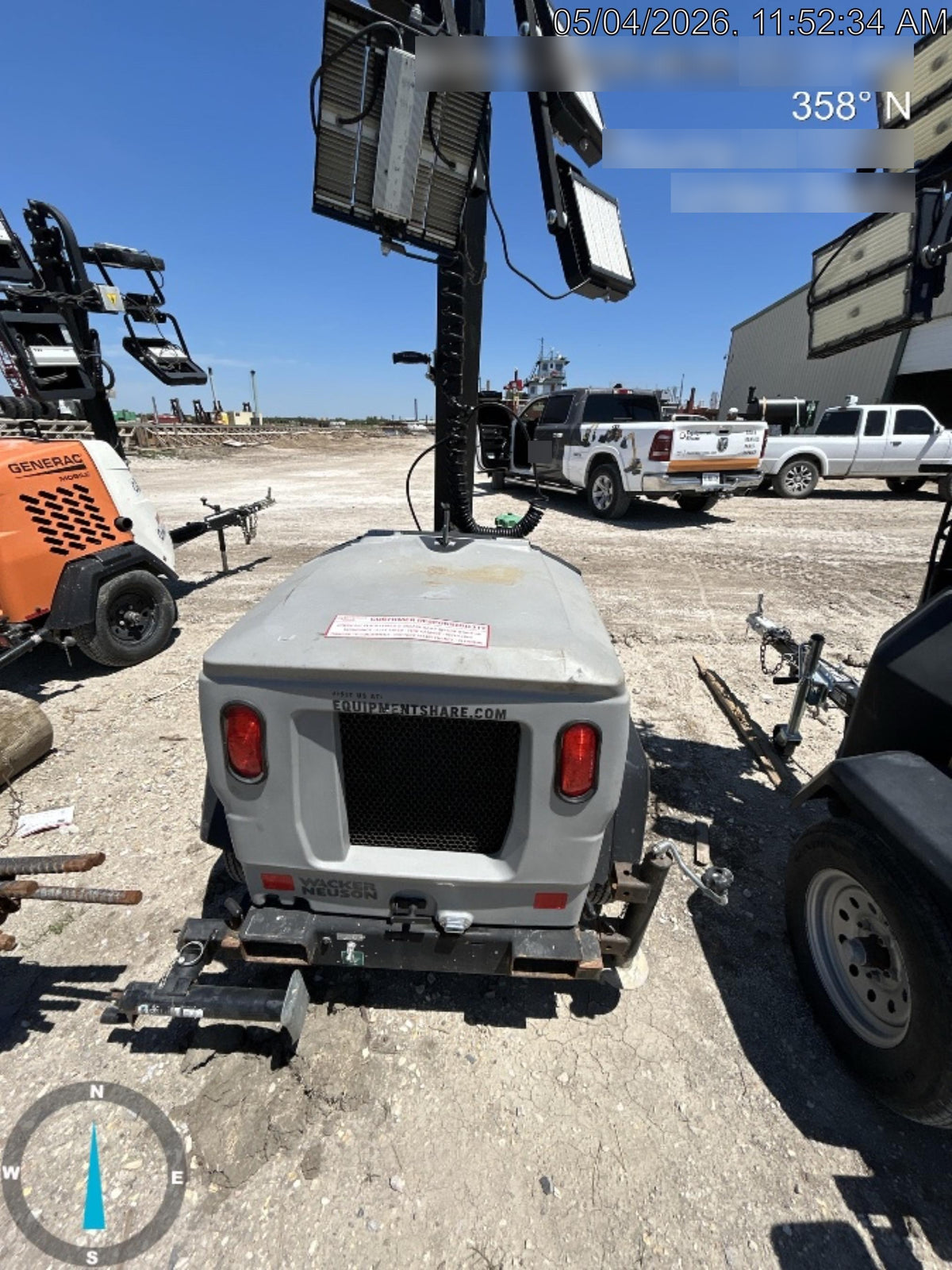 2024 Wacker Neuson LTT4 Diesel, Kohler KDW702, Deep Sea Controller, Auto Start, LED 320W, Bypass Outlet, T3
