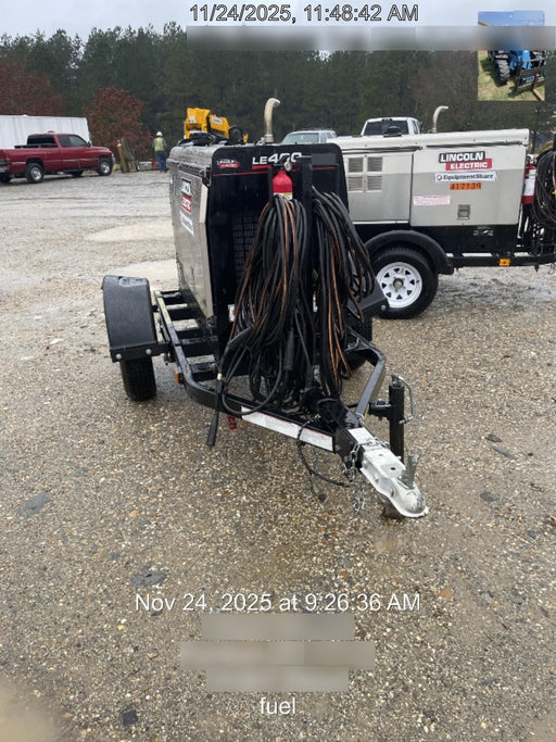2024 Lincoln Electric LE400 Kubota V1505, Trlr, Cable Rack, Light Kit, ES Decals, T3