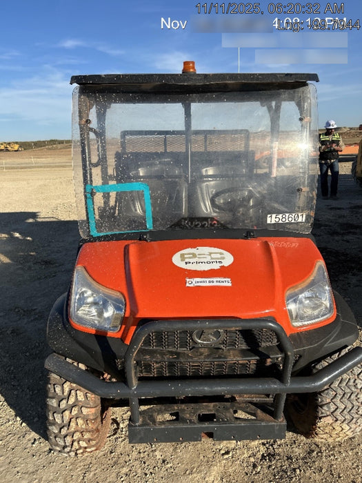 2021 Kubota RTV-X1140W-H Plastic Canopy, Windshield Acrylic Clear, LED Strobe Light, Wire Harness Kit, Back up Alarm