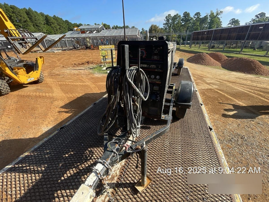 2019 Lincoln Electric Vantage 322 Welder Ready-Pak 3, Two wheel trailer, Fender and Light kit, Cable Rack