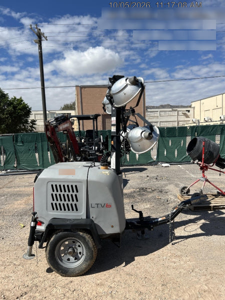 2019 Wacker Neuson LTV6L-MH Mobile Light Tower w/Fuel Level Sensor Installed